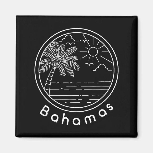 Imã Orgulhosos Bahamienses Bandeira Presente Ideia de  (Frente)