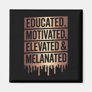 Imã Orgulhosos Preta Educados Motivados Elevados E Mel