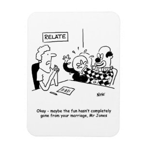 Ímã Orientação do casamento. Diversão não foi completa