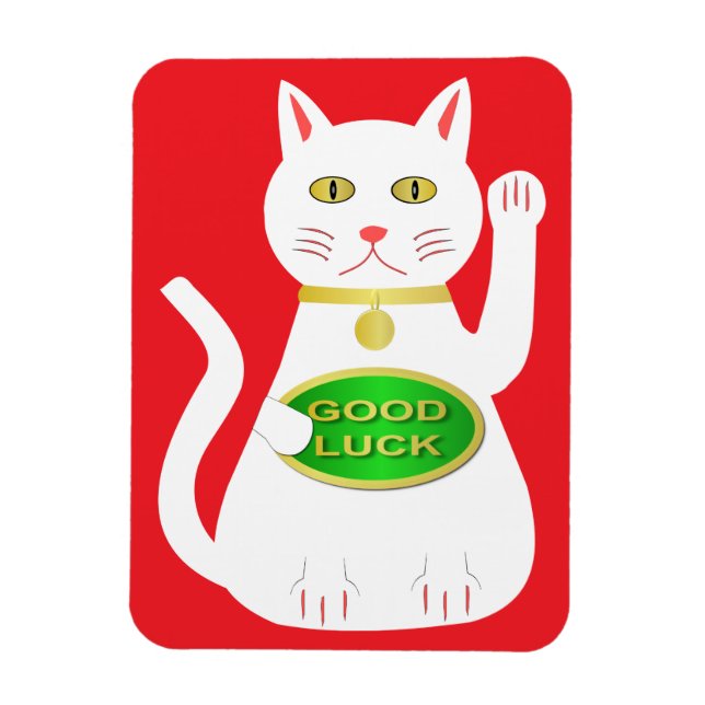 Ímã Oriental Lucky Cat (Vertical)