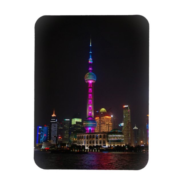 Ímã Oriental Pearl Tower - Xangai, China - Magnet (Vertical)