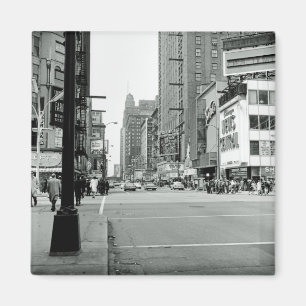Imã Oriental Theater Street em Chicago Illinois, 1960