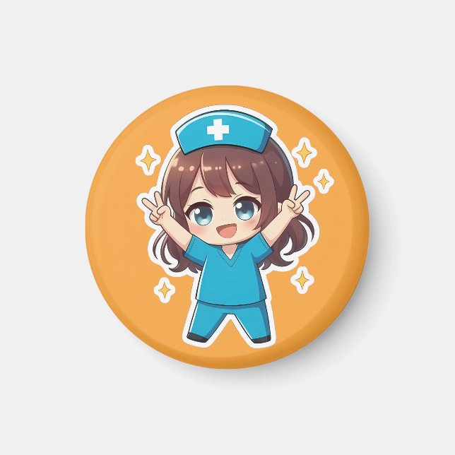 Imã Original Chibi Nurse 2.0 - Victory Spirit (Frente)