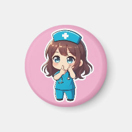Imã Original Chibi Nurse - O Silêncio da Meia-Noite