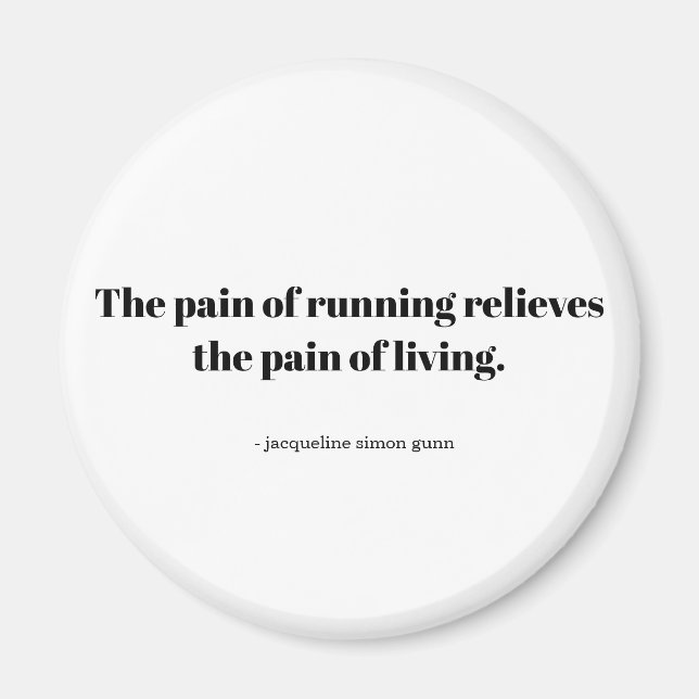 Imã Original quote for runners. (Frente)