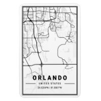 Orlando Florida EUA Viagem City Map Poster