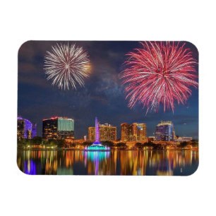 Ímã Orlando Florida Lake Eola Fireworks & Fountain