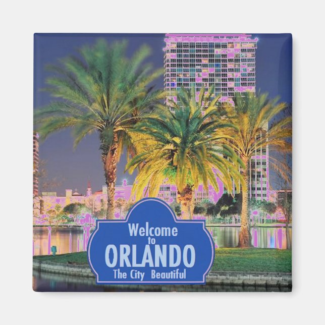 Imã Orlando Florida Magnet (Frente)