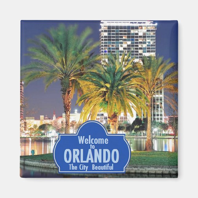 Imã Orlando Florida Magnet (Frente)