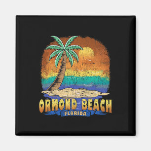 Imã Ormond Beach Flórida Vintage angustiou Souvenir