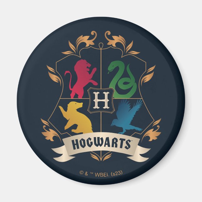 Imã Ornamentado HOGWARTS™ House Crest (Frente)