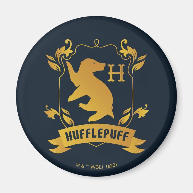 Imã Ornamentado HUFFLUFF™ House Crest (Frente)