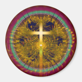 Imã ornamento à volta da arte fractal