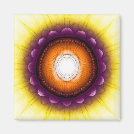 Imã Ornamento azul-alaranjado místico