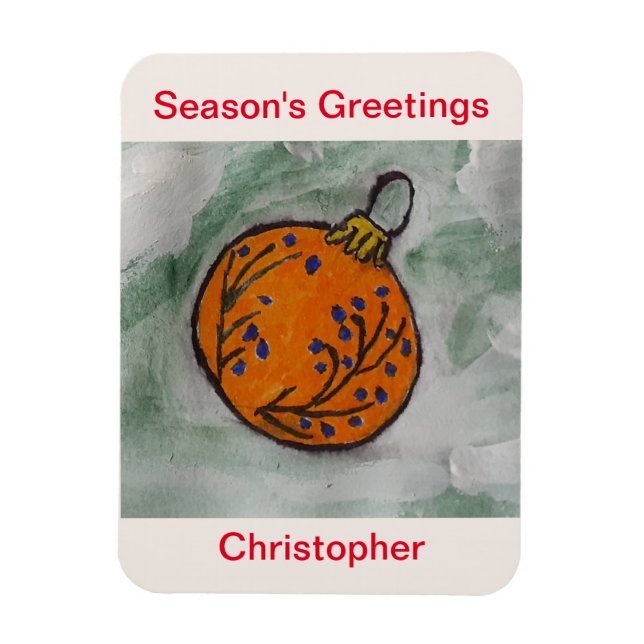 Ímã Ornamento de Árvore de Natal Flexível (Vertical)