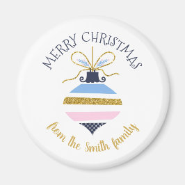 Imã Ornamento de Árvore de Natal Moderno Personalizado