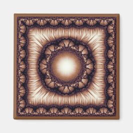 Imã ornamento floral moderno brilhante