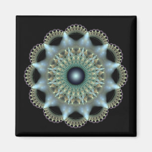 Imã Ornamento fractal de estrela brilhante