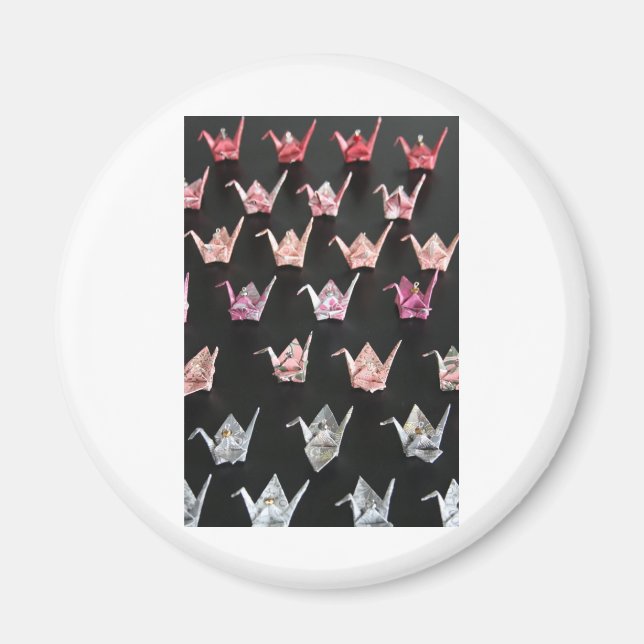 Imã ornamentos de gruas origami (Frente)