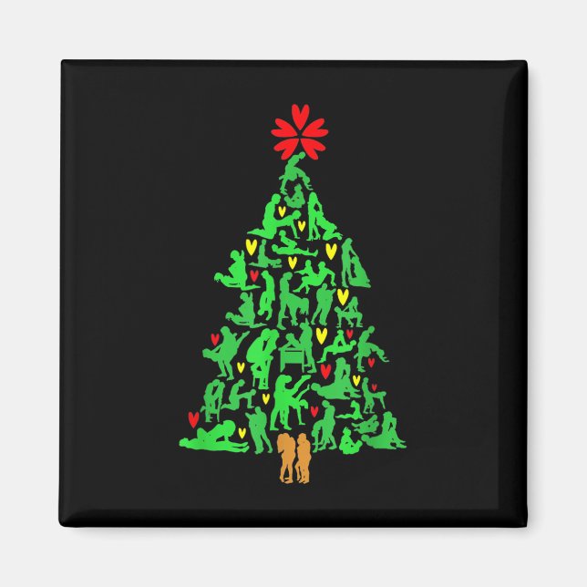 Imã Ornamentos do Natal travesso Kamasutra Humor Adult (Frente)