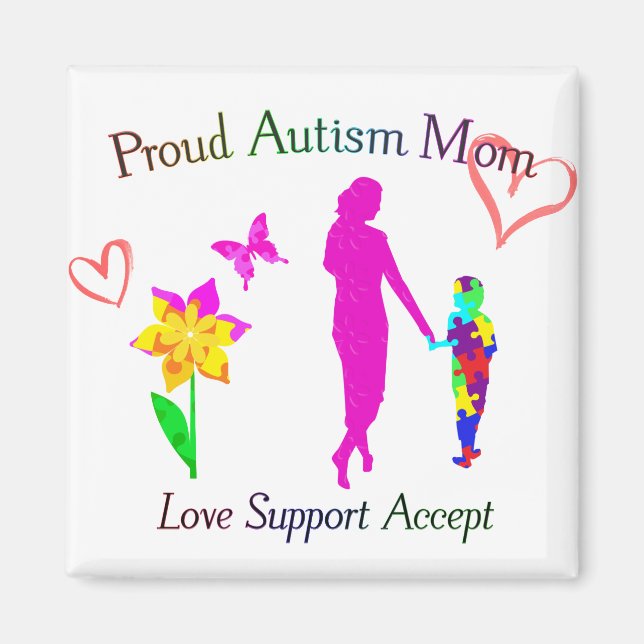 Imã Ororgulhoso Autismo Mãe (Frente)
