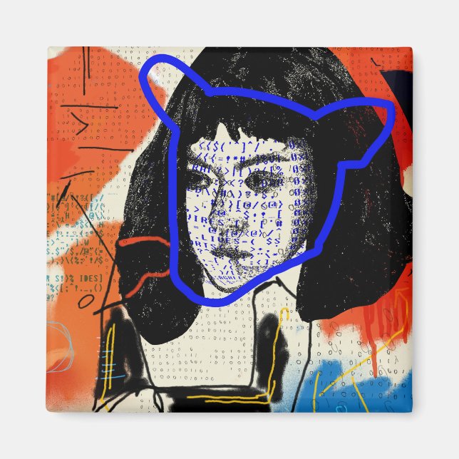 Imã Orphan Black | Abstrato MK Clone - Projeto Leda (Frente)