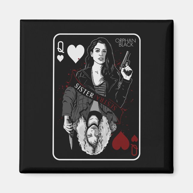 Imã Orphan Black | Sarah & Helena - Irmã/Sestra (Frente)