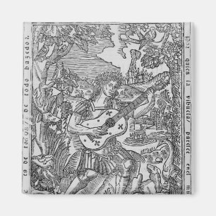 Imã Orpheus que joga a música