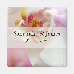 Imã Orquídea dentro Dark Vermelha e Branca