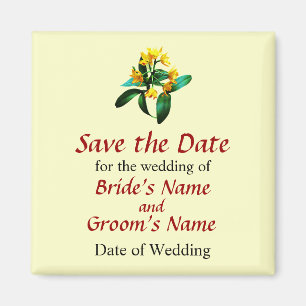 Imã Orquídeas amarelas pequenas