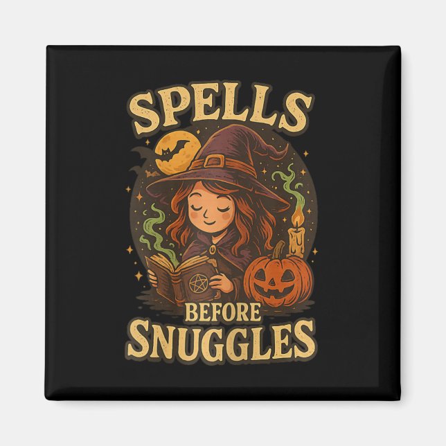 Imã Ortografia Antes de Espelhar Feitiço De Halloween  (Frente)