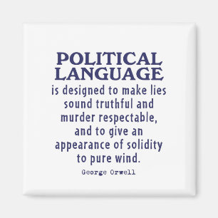 Imã Orwell na língua política