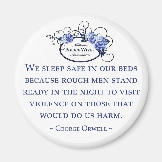 Imã Orwell w/NPWA logótipo Magnet (Frente)