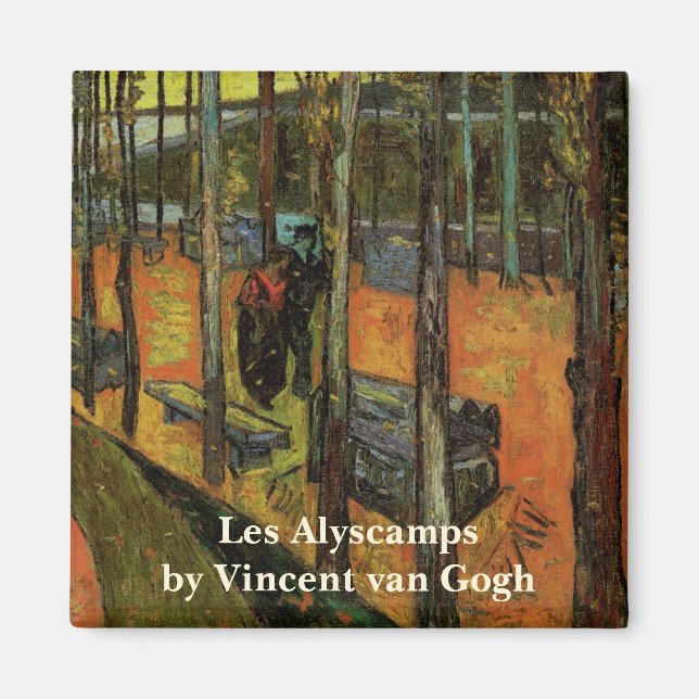 Imã Os Alyscamps por Vincent van Gogh (Frente)