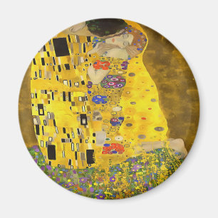 Imã Os Amantes Beijam Pintura Acrílica De Arte Bela