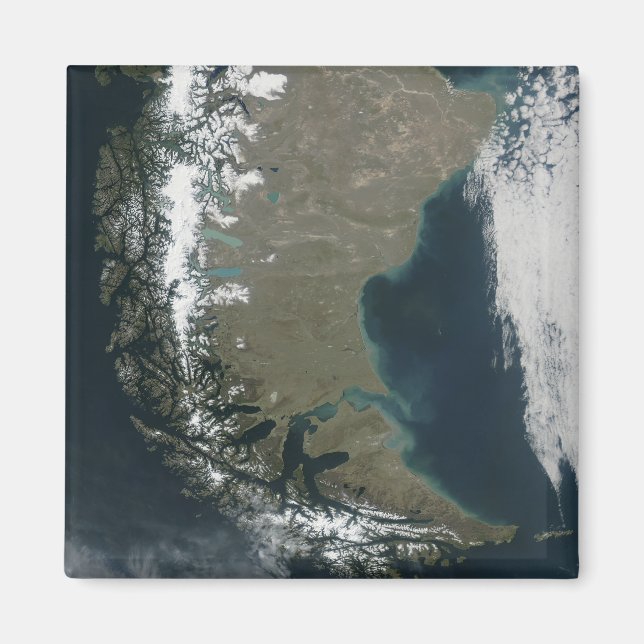 Imã Os Andes robustos, com capa de neve (Frente)