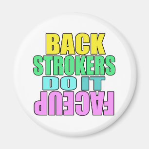 Imã Os Backstrokers fazem-no de face para cima