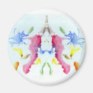 Imã Os Boletins De Tinta De Ensaio De Rorschach Tocam 