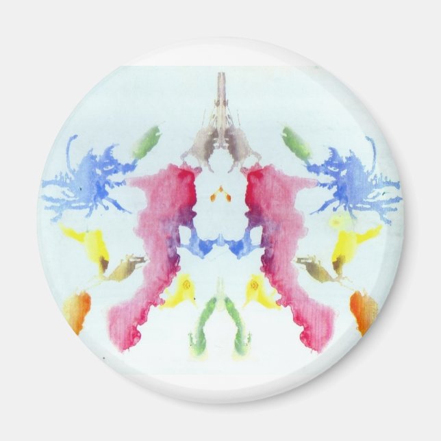 Imã Os Boletins De Tinta De Ensaio De Rorschach Tocam  (Frente)