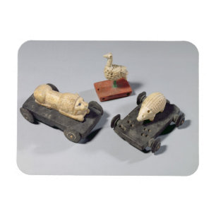 Ímã Os brinquedos das crianças: um ouriço, um leão 