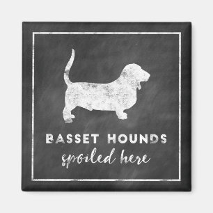 Imã Os cães de Basset estragaram aqui o quadro do