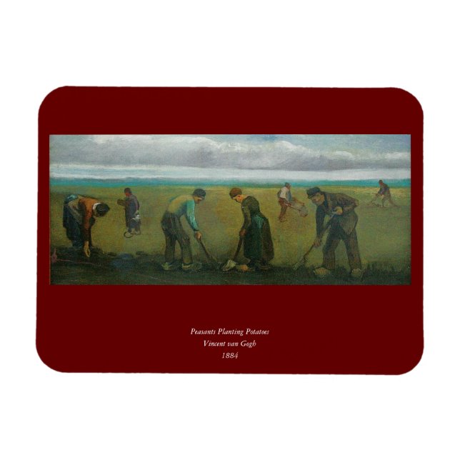 Ímã Os camponeses ou os fazendeiros de Van Gogh que (Horizontal)