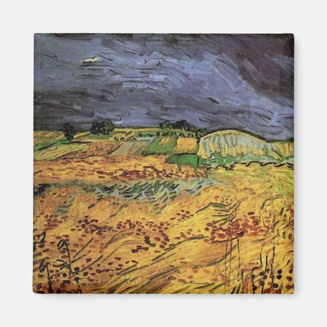 Imã Os Campos por Vincent van Gogh (Frente)