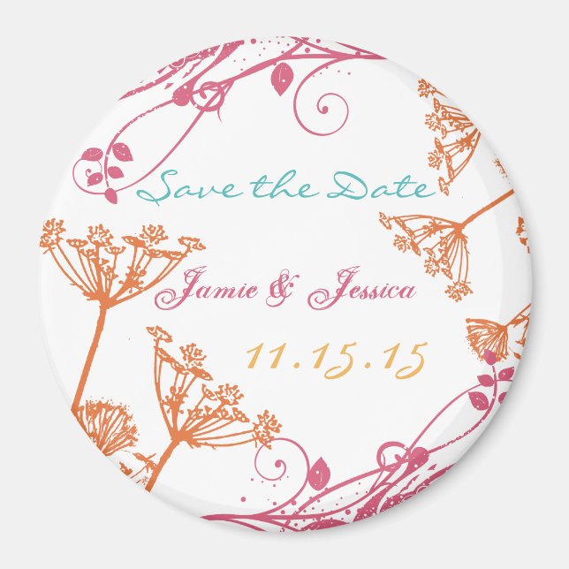 Imã Os Casamentos De MelSuckle Usam O Magnet Mostrado  (Frente)