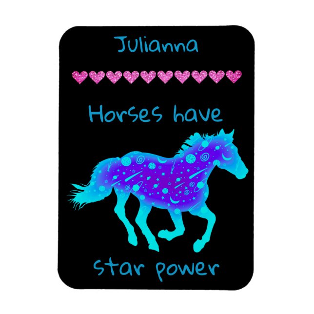 Ímã Os Cavalos Têm Energia Estrela (Vertical)