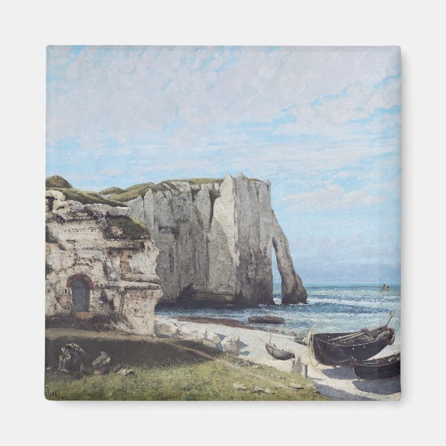Imã Os Cliff em Etretat após a tempestade, 1870 (Frente)