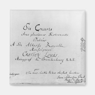 Imã Os concertos de Brandemburgo, 1721