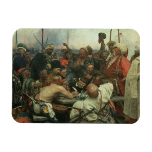 Ímã Os Cossacks de Zaporozhye escrevendo uma letra