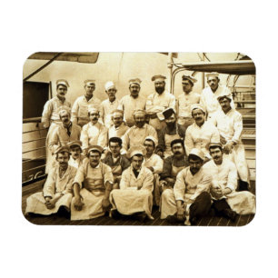 Ímã Os cozinheiros do navio a bordo do R.M.S. Teutonic
