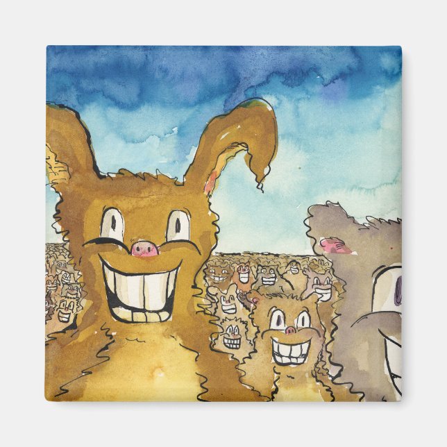 Imã Os Critérios Estão Chegando Cartoon (Frente)